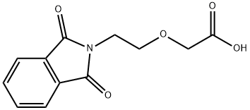 2-(2-フタルイミドエトキシ)酢酸 化学構造式