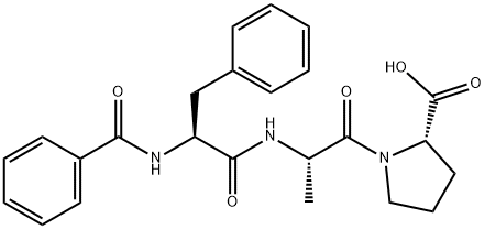 N-BENZOYL-PHE-ALA-PRO Struktur