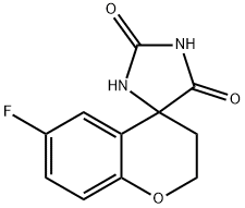 6-FLUORO-4-CHROMANONE HYDANTOIN Structure