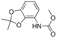 (2,2-Dimethyl-1,3-benzodioxol-4-yl)carbamic acid methyl ester Structure