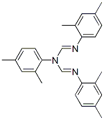 N1,N2-Bis(2,4-dimethylphenyl)-N1-(2,4-dimethylphenyliminomethyl)methanamidine Structure