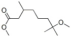 7-Methoxy-3,7-dimethyloctanoic acid methyl ester Structure