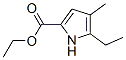 5-エチル-4-メチル-1H-ピロール-2-カルボン酸エチル 化学構造式