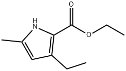 1H-Pyrrole-2-carboxylicacid,3-ethyl-5-methyl-,ethylester(9CI) Structure