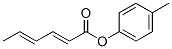 2,4-Hexadienoic acid 4-methylphenyl ester Struktur