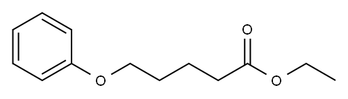 5-フェノキシペンタン酸エチル 化学構造式