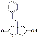 Hexahydro-5-hydroxy-3a-phenethyl-2H-cyclopenta[b]furan-2-one Structure