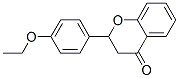 2-(4-エトキシフェニル)-2,3-ジヒドロ-4H-1-ベンゾピラン-4-オン 化学構造式