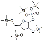 D-Ribofuranose, 2,3,5-tris-O-(trimethylsilyl)-, bis(trimethylsilyl) ph osphate Structure