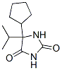5-cyclopentyl-5-propan-2-yl-imidazolidine-2,4-dione Struktur