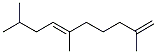 (6E)-2,6,9-Trimethyl-1,6-decadiene Structure