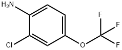 2-クロロ-4-(トリフルオロメトキシ)アニリン 化学構造式