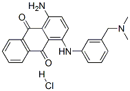 1-amino-4-[[3-[(dimethylamino)methyl]phenyl]amino]anthraquinone, monohydrochloride Structure