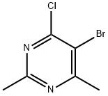 5-Bromo-4-chloro-2,6-dimethylpyrimidine Struktur