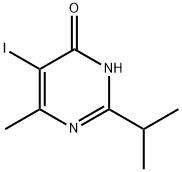 5-IODO-2-ISOPROPYL-6-METHYL-PYRIMIDIN-4-OL, 69696-38-4, 结构式