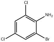 2-ブロモ-4,6-ジクロロアニリン 化学構造式