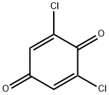 2,6-ジクロロ-1,4-ベンゾキノン 化学構造式