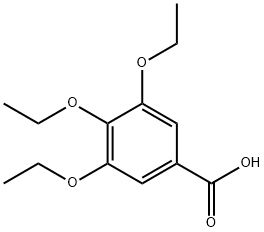3,4,5-トリエトキシ安息香酸 化学構造式