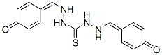 1,3-bis[(4-oxo-1-cyclohexa-2,5-dienylidene)methylamino]thiourea Struktur