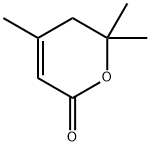 4,6,6-Trimethyl-5,6-dihydro-2H-pyran-2-one Struktur