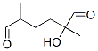 2-Hydroxy-2,5-dimethylhexanedial Struktur