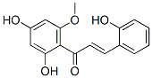 1-(2,4-ジヒドロキシ-6-メトキシフェニル)-3-(2-ヒドロキシフェニル)-2-プロペン-1-オン 化学構造式