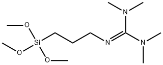 N,N,N',N'-テトラメチル-N''-[3-(トリメトキシシリル)プロピル]グアニジン 化学構造式