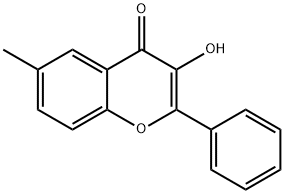3-HYDROXY-6-METHYLFLAVONE Struktur