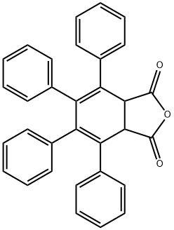 1,2-dihydro-3,4,5,6-tetraphenylphthalic anhydride Struktur