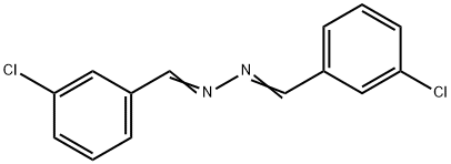 1,2-ビス(3-クロロベンジリデン)ヒドラジン 化学構造式
