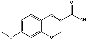 2,4-二甲氧基肉桂酸,6972-61-8,结构式