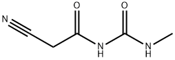 2-氰基-N-[(甲基氨基)羰基]乙酰胺 结构式