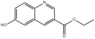 6-Hydroxyquinoline-3-carboxylic acid ethyl ester Struktur