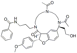 N-[3-[(3S,3aS,15S)-10,14-Diacetyl-3a,4,6,7,8,9,10,11,12,13,14,15-dodecahydro-15-(2-hydroxyethyl)-3-(4-methoxyphenyl)-4-oxo-1,16-ethenofuro[3,4-l][1,5,10]triazacyclohexadecin-5(3H)-yl]propyl]benzamide Structure