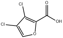 3,4-dichlorofuran-2-carboxylic acid 化学構造式