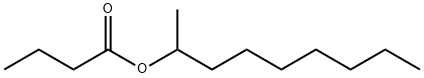 Butanoic acid, 1-methyloctyl ester Structure