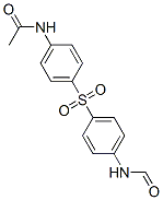 N-[4-(4-formamidophenyl)sulfonylphenyl]acetamide Struktur