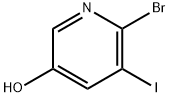 6-BROMO-5-IODOPYRIDIN-3-OL Struktur