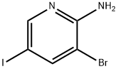 3-BROMO-5-IODOPYRIDIN-2-AMINE Structure