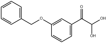 3-ベンジルオキシフェニルグリオキサール HYDRATE 化学構造式