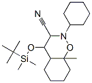 1,2-Benzoxazine-3-carbonitrile, 4-(t-butyldimethylsilyloxy)-2-cyclohex yl-8a-methylperhydro- 化学構造式