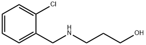 3-[(2-クロロベンジル)アミノ]プロパン-1-オール 化学構造式