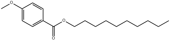 4-甲氧基苯甲酸癸酯 结构式