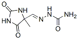 [(4-methyl-2,5-dioxo-imidazolidin-4-yl)methylideneamino]urea Struktur