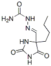 [(4-butyl-2,5-dioxo-imidazolidin-4-yl)methylideneamino]urea Struktur