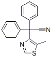 2-(5-methyl-1,3-thiazol-4-yl)-2,2-diphenyl-acetonitrile Structure