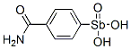 (4-carbamoylphenyl)stibonic acid Struktur