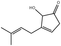 2-ヒドロキシ-3-(3-メチル-2-ブテニル)-3-シクロペンテン-1-オン 化学構造式