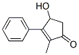 4-Hydroxy-2-methyl-3-phenyl-2-cyclopenten-1-one Structure