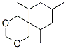 7,9,11-トリメチル-2,4-ジオキサスピロ[5.5]ウンデカン 化学構造式